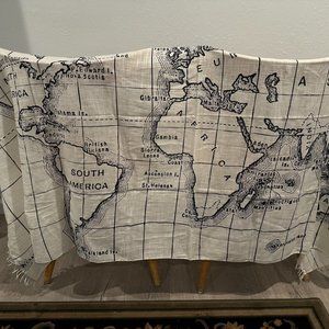 Thomas Paul cotton world map scarf
